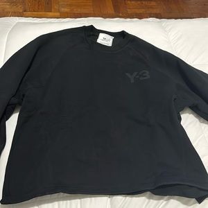 Y3 Adidas Crewneck Sweatshirt in Black